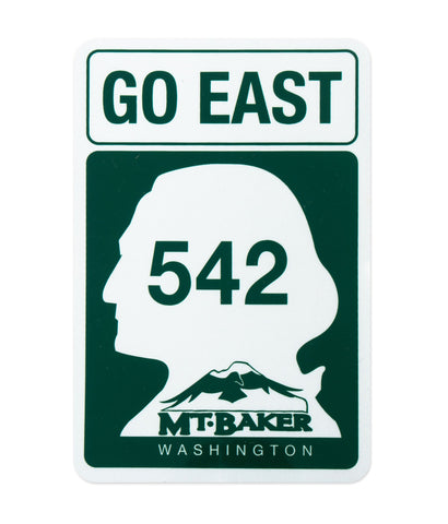 Go East Sticker